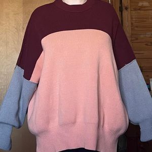 Easy street Free People multi colored sweater